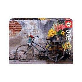 Educa 17988 500 Parça Bicycle With Flowers Puzzle
