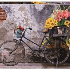 Educa 17988 500 Parça Bicycle With Flowers Puzzle