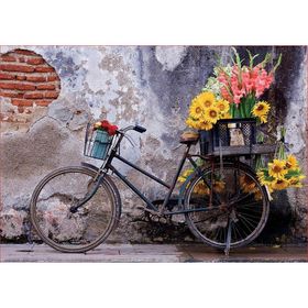 Educa 17988 500 Parça Bicycle With Flowers Puzzle
