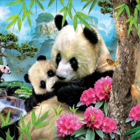Educa 17995 1000 Parça Pandaların Sabahı Puzzle