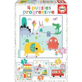 Educa 18061 Lemon Ribbon 12-16-20-25 Parça Puzzle Seti