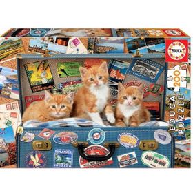 Educa 18065 Travelling Kittens 200 Parça Puzzle