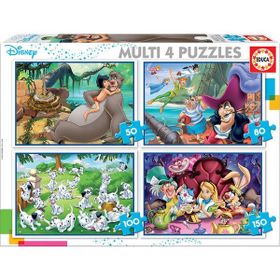 Educa 18105 Multi 4 in 1 Disney Class Puzzle