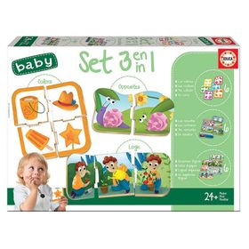 Educa 18123 3 in 1 Baby Set Puzzle