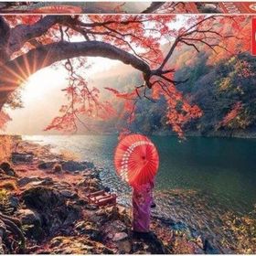 Educa 18455 Katsura River'de Gündoğumu 1000 Parça Puzzle