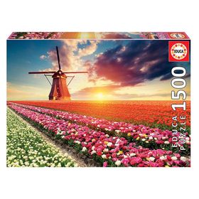 Educa 18465 1500 Parça Lale Manzarası Puzzle
