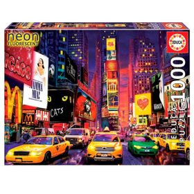 Educa 18499 1000 Parça New York Times Meydanı Neon Puzzle