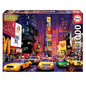 Educa 18499 1000 Parça New York Times Meydanı Neon Puzzle