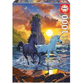 Educa 19025 1000 Parça Unicorns On The Beach Puzzle