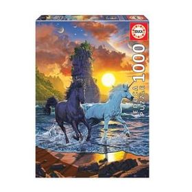 Educa 19025 1000 Parça Unicorns On The Beach Puzzle