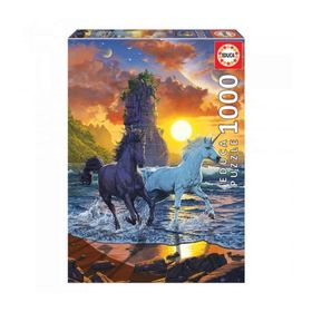 Educa 19025 1000 Parça Unicorns On The Beach Puzzle