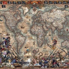 Educa 2000 Parça Korsanlar Haritası Puzzle