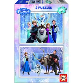 Educa 2X100 Frozen Çocuk Puzzle