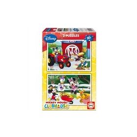Educa 2X20 Mickey Mouse Club House Çocuk Puzzle