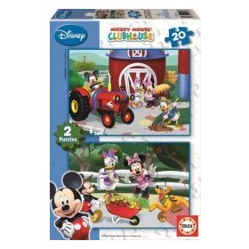 Educa 2X20 Mickey Mouse Club House Çocuk Puzzle