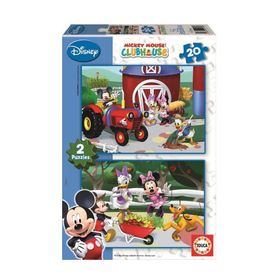 Educa 2X20 Mickey Mouse Club House Çocuk Puzzle