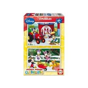 Educa 2X20 Mickey Mouse Club House Çocuk Puzzle