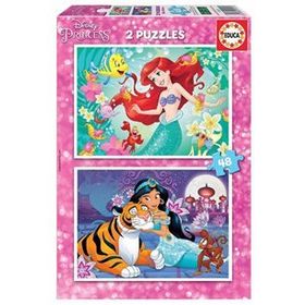 Educa 2x48 Parça Ariel Jasmin 18213 Çocuk Puzzle