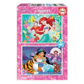 Educa 2x48 Parça Ariel Jasmin 18213 Çocuk Puzzle