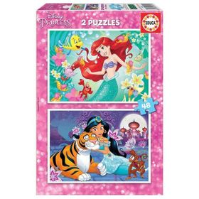 Educa 2x48 Parça Ariel Jasmin 18213 Çocuk Puzzle