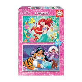 Educa 2x48 Parça Ariel Jasmin 18213 Çocuk Puzzle