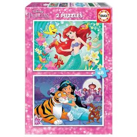 Educa 2x48 Parça Ariel Jasmin 18213 Çocuk Puzzle