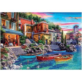 Educa 3000 Parça Como'da Günbatımı Manzarası Puzzle