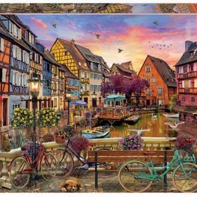 Educa 3000 Parça Fransa Colmar'da Kanal Manzarası Puzzle