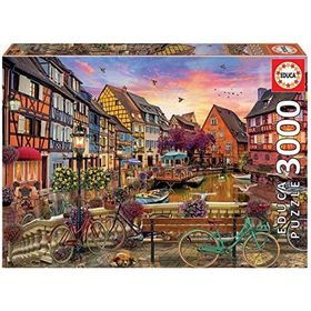 Educa 3000 Parça Fransa Colmar'da Kanal Manzarası Puzzle