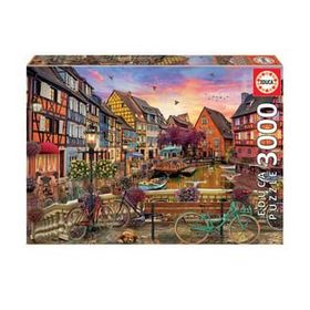 Educa 3000 Parça Fransa Colmar'da Kanal Manzarası Puzzle