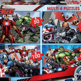 Educa 50+80+100+150 Parça Avengers Puzzle
