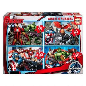 Educa 50+80+100+150 Parça Avengers Puzzle