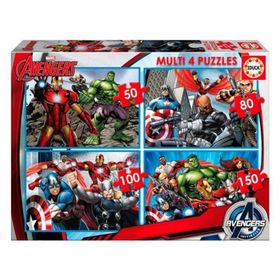 Educa 50+80+100+150 Parça Avengers Puzzle