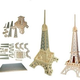 Educa 63 Parça 3D Eyfel Kulesi Maket Ahşap Puzzle