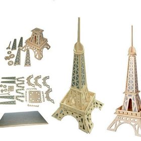 Educa 63 Parça 3D Eyfel Kulesi Maket Ahşap Puzzle