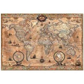Educa Antique World Map 1000 Parça Puzzle