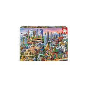 Educa Asia Landmarks 1500 Parça Puzzle