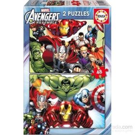 Educa Avengers-2X48 Parça Çocuk Puzzle