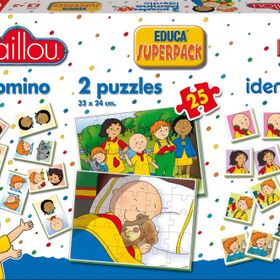 Educa Caillou Superpack-EDU14094 Puzzle