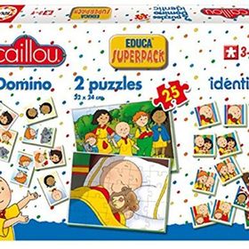 Educa Caillou Superpack-EDU14094 Puzzle