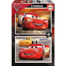 Educa Cars 3 2x48 Parça Ahşap Puzzle