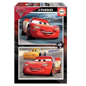 Educa Cars 3 2x48 Parça Ahşap Puzzle