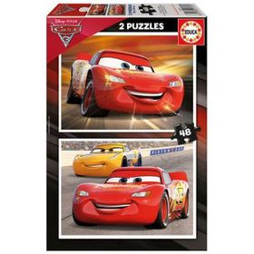 Educa Cars 3 2x48 Parça Ahşap Puzzle