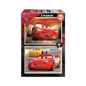 Educa Cars 3 2x48 Parça Ahşap Puzzle