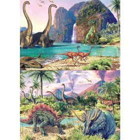 Educa Dinozor 2X100 Parça Puzzle