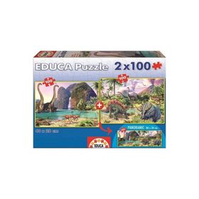 Educa Dinozor 2X100 Parça Puzzle