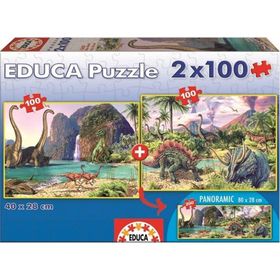 Educa Dinozor 2X100 Parça Puzzle