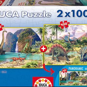 Educa Dinozor 2X100 Parça Puzzle