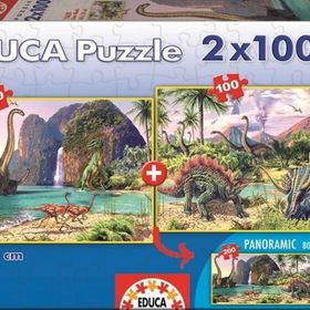 Educa Dinozor 2X100 Parça Puzzle
