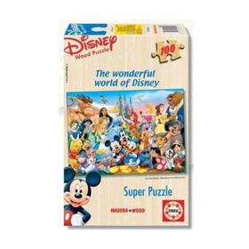 Educa Disney Harikalar Diyarı 100 Parça Ahşap Puzzle